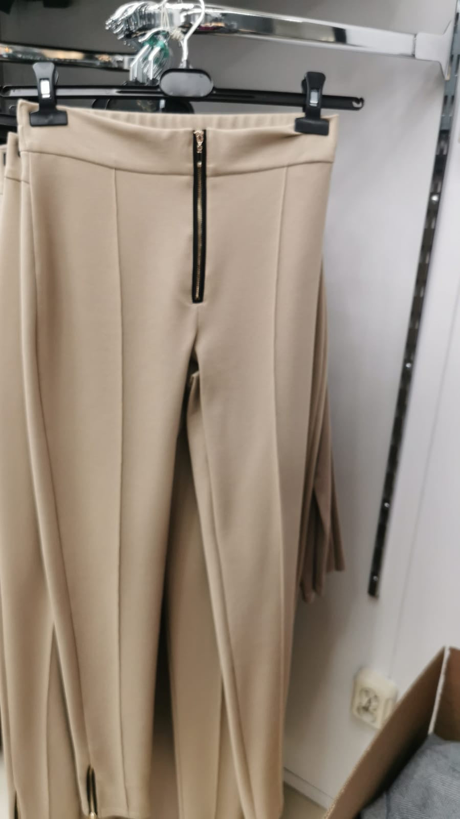 Basari Beige Legging Trousers
