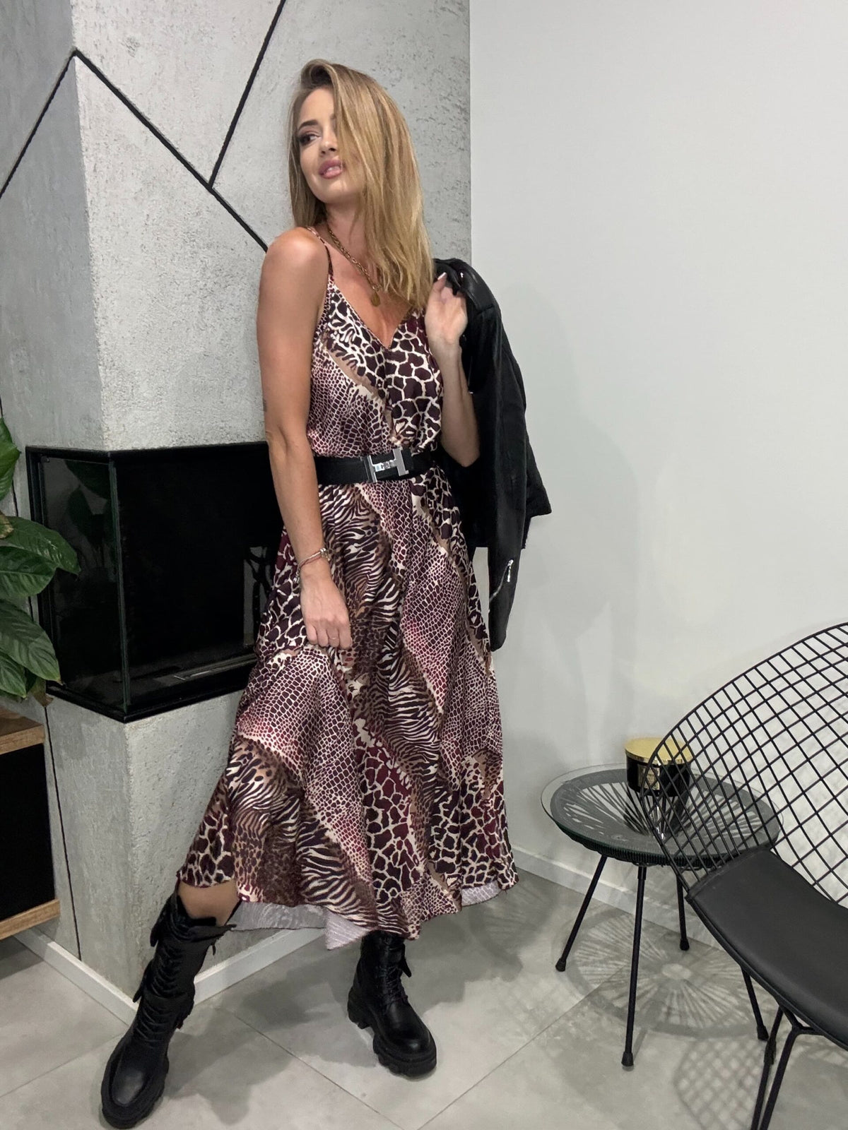 Satin Strappy Dress
