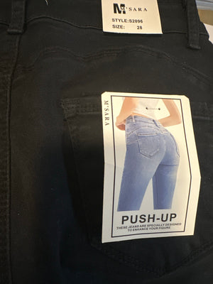 M.Sara Black Push-Up Jeans