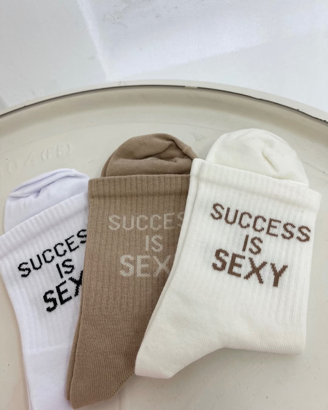 Agatha Pucci 100% Cotton Socks in White and Beige