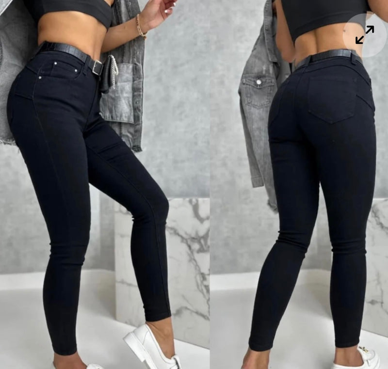 M.SARA Black Push-Up Skinny Jeans – Model S2096