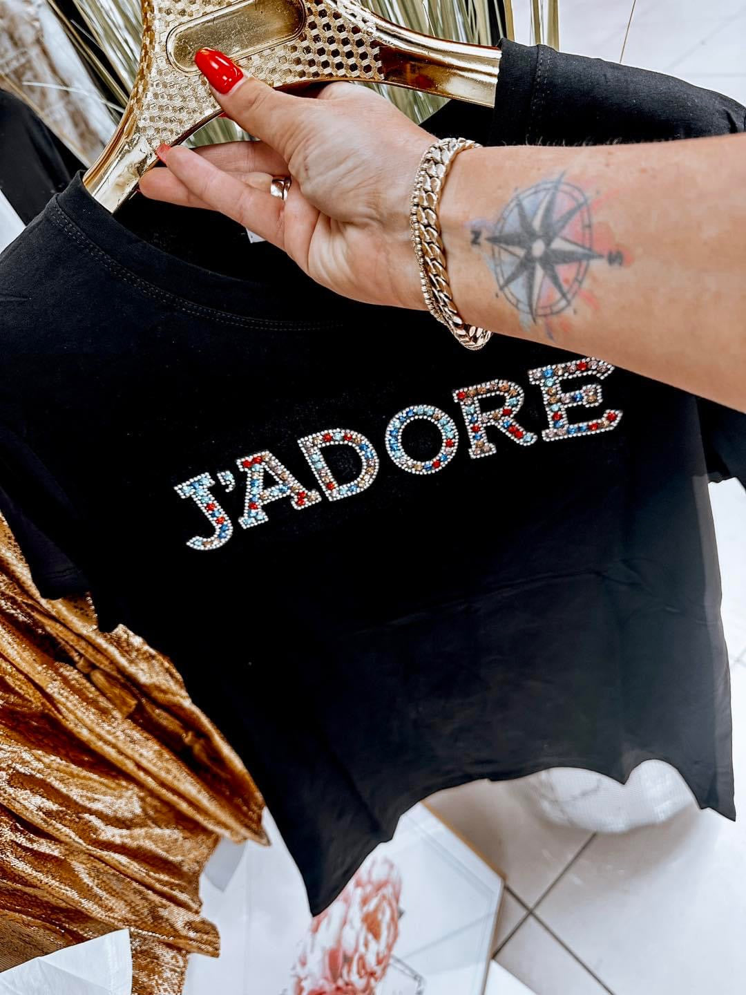 J'Adore Rhinestone T-Shirt