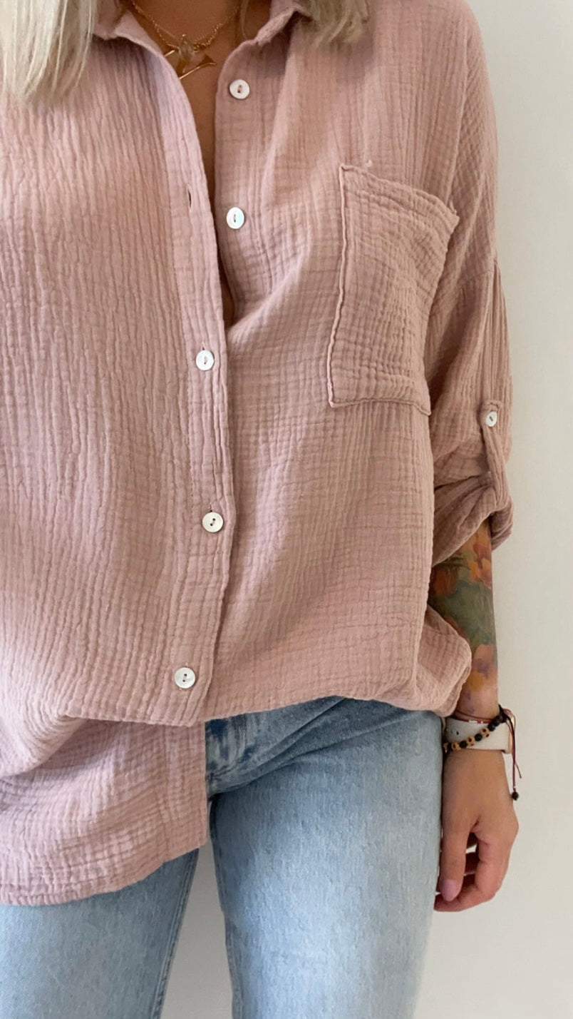 Women's Muslin Shirt - Loose and Breathable
