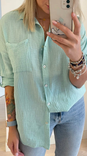 Women's Muslin Shirt - Loose and Breathable