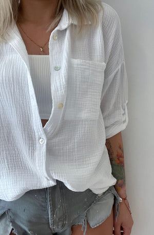 Women's Muslin Shirt - Loose and Breathable
