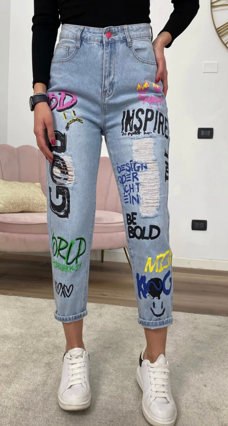 Georgia Jeans With Lettering