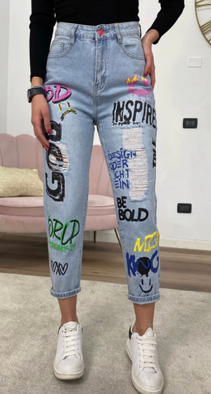 Georgia Jeans With Lettering