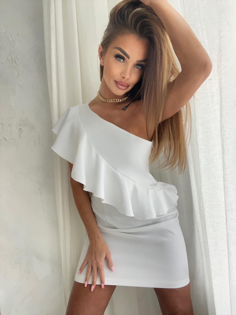 Pucci Asymmetric Dress With Ruffle