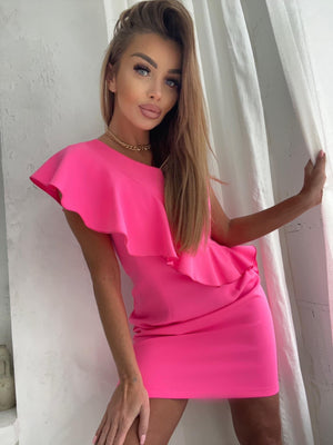 Pucci Asymmetric Dress With Ruffle