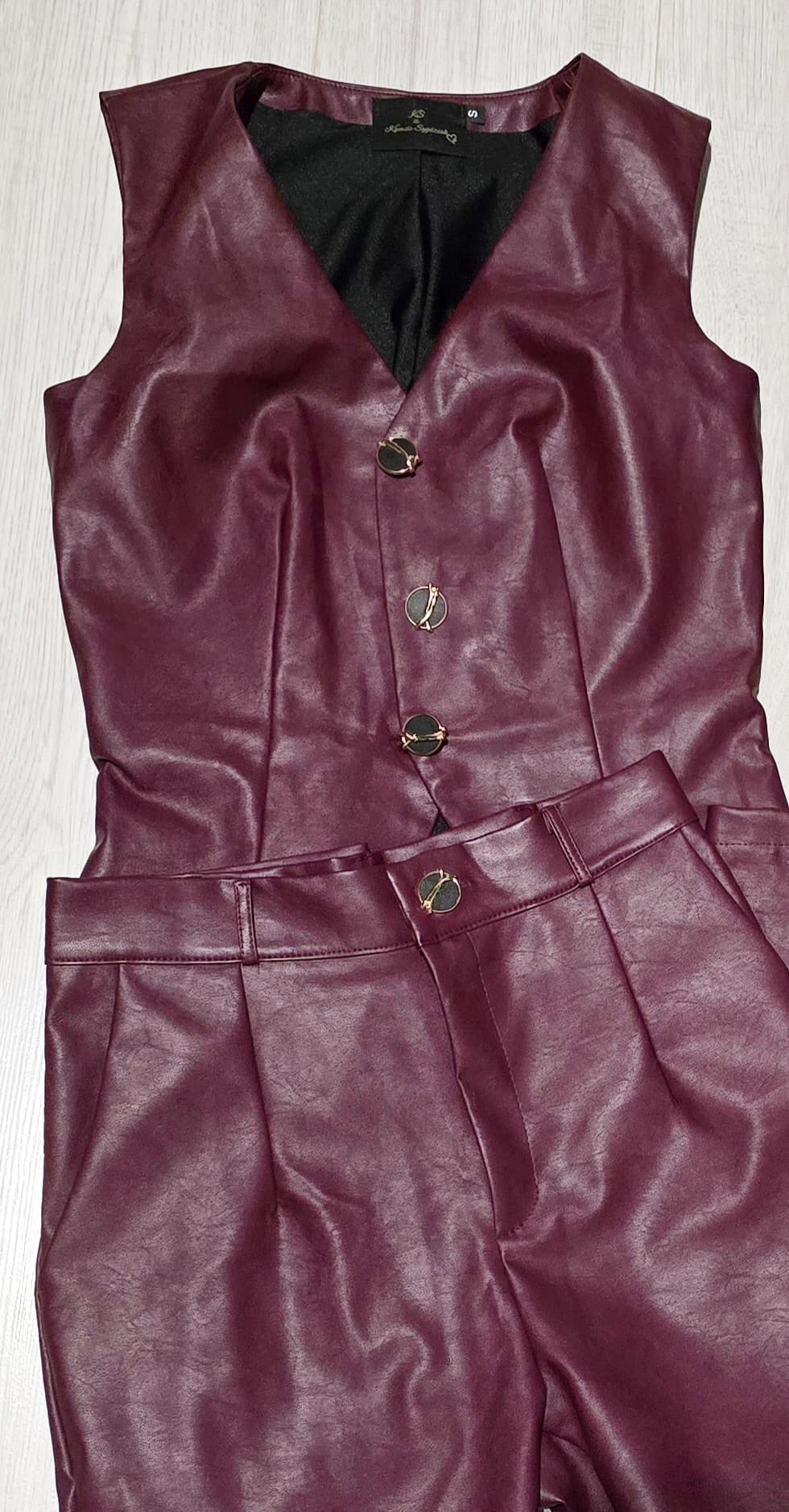 Faux Leather Vest