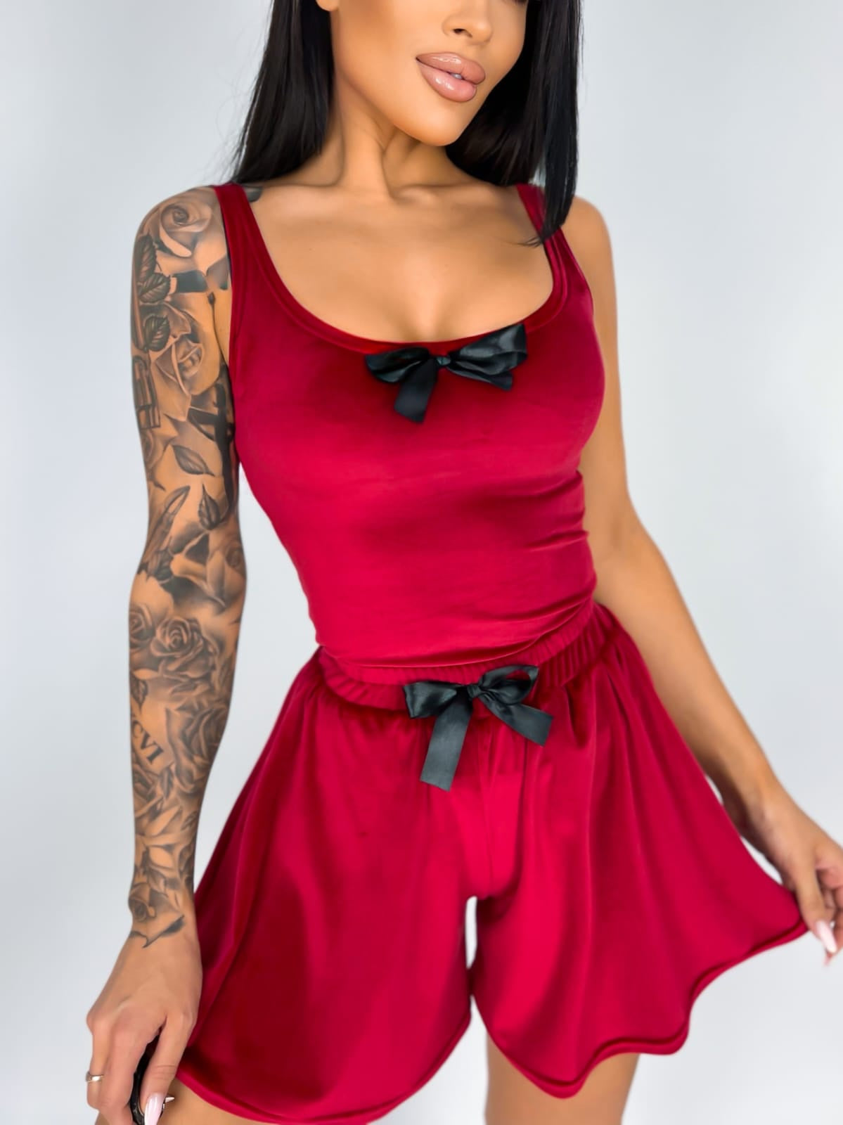 Love Women's Pyjamas in Black and Red