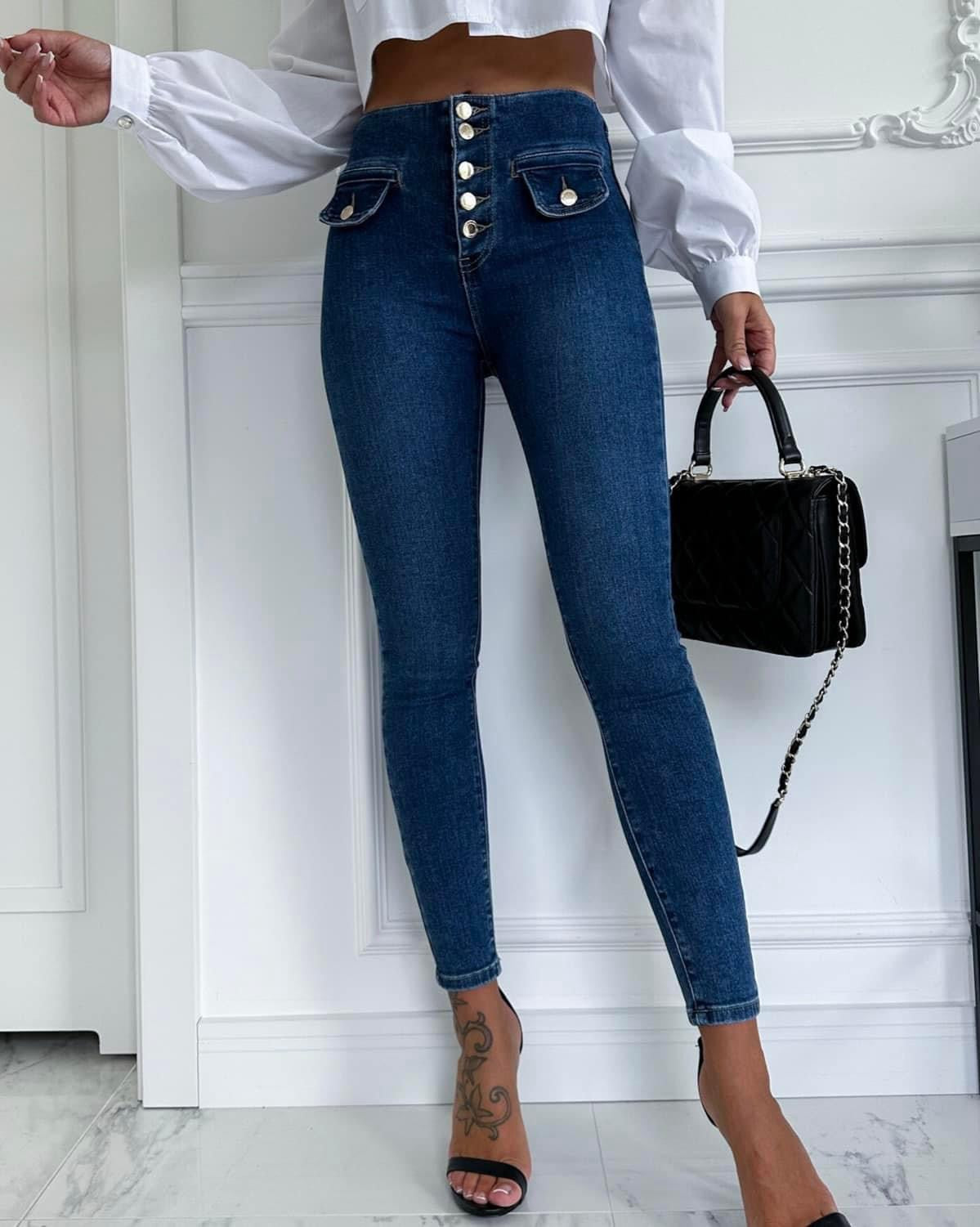 High-Rise Denim Jeans