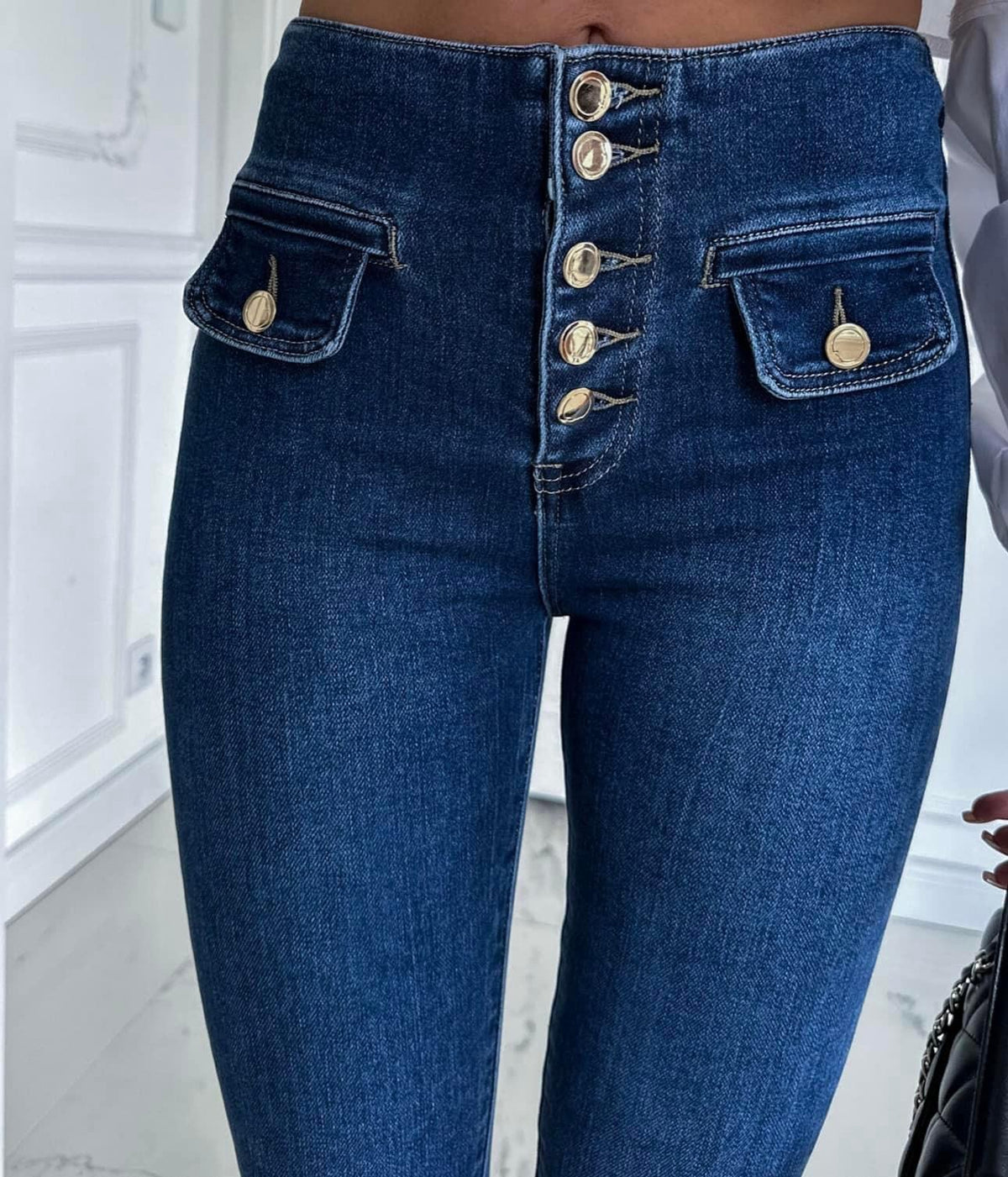 High-Rise Denim Jeans