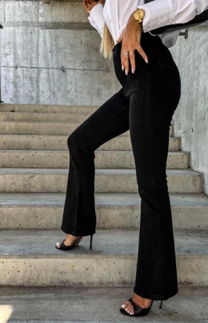 Black Flared Jeans