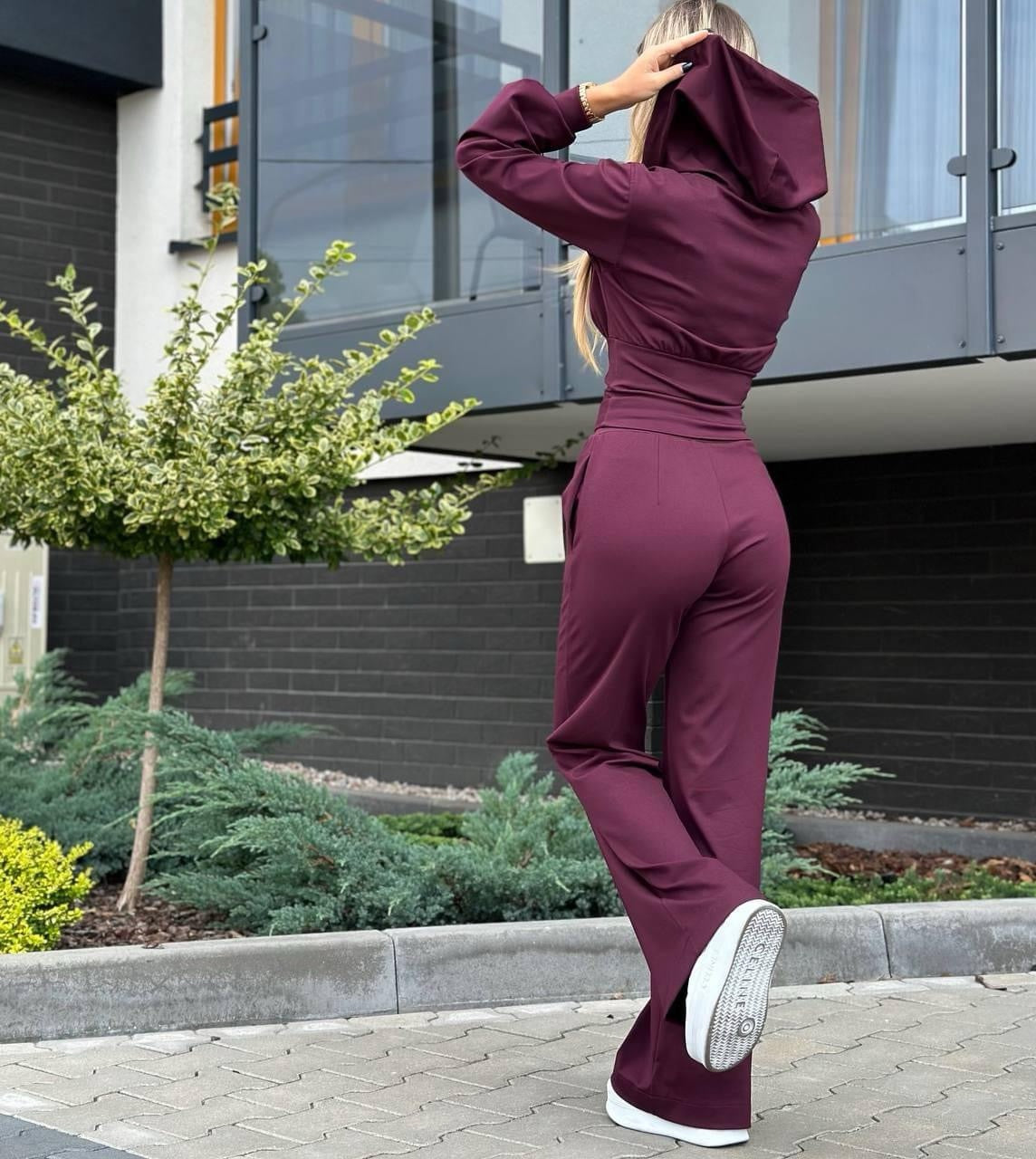 Wine Tracksuit Set