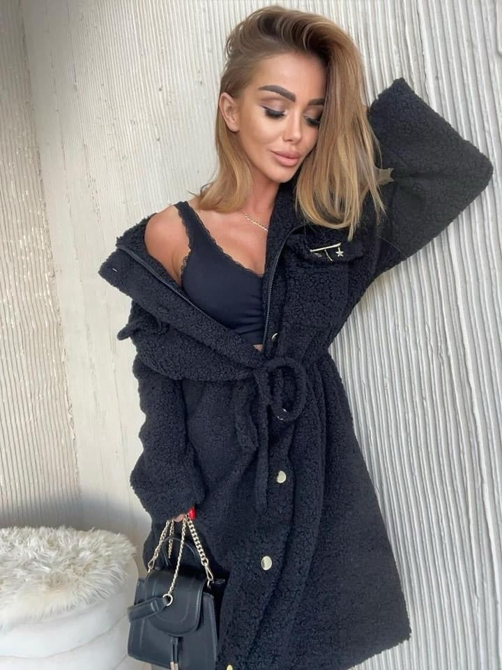 Aghata Pucci Alpaca and Boucle Coat