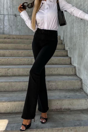 Black Flared Jeans
