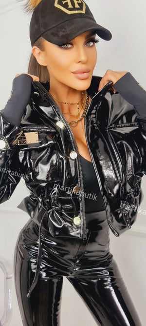 Candy Crinkle Latex Jacket