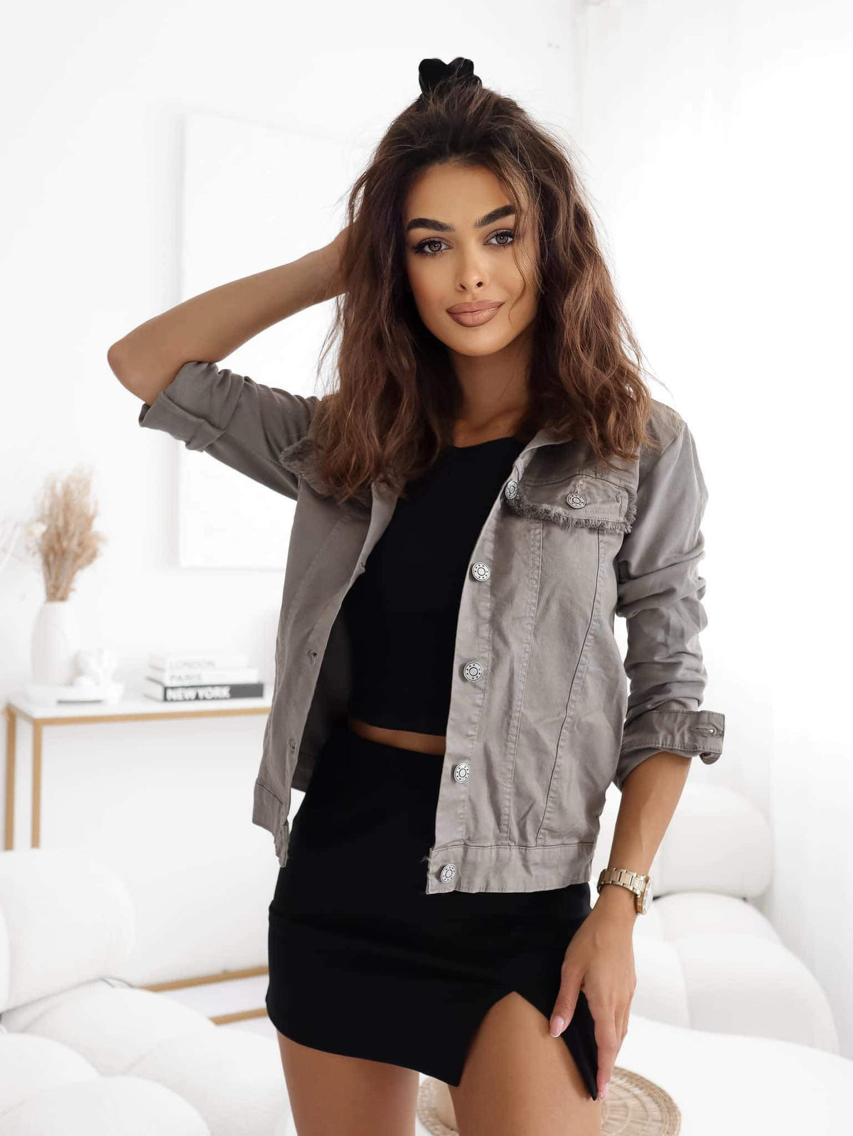 Denim Jacket in Fango