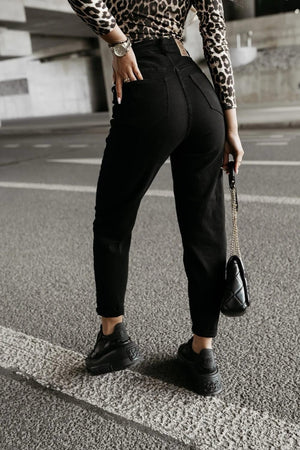 M.Sara Black Boyfriend Jeans