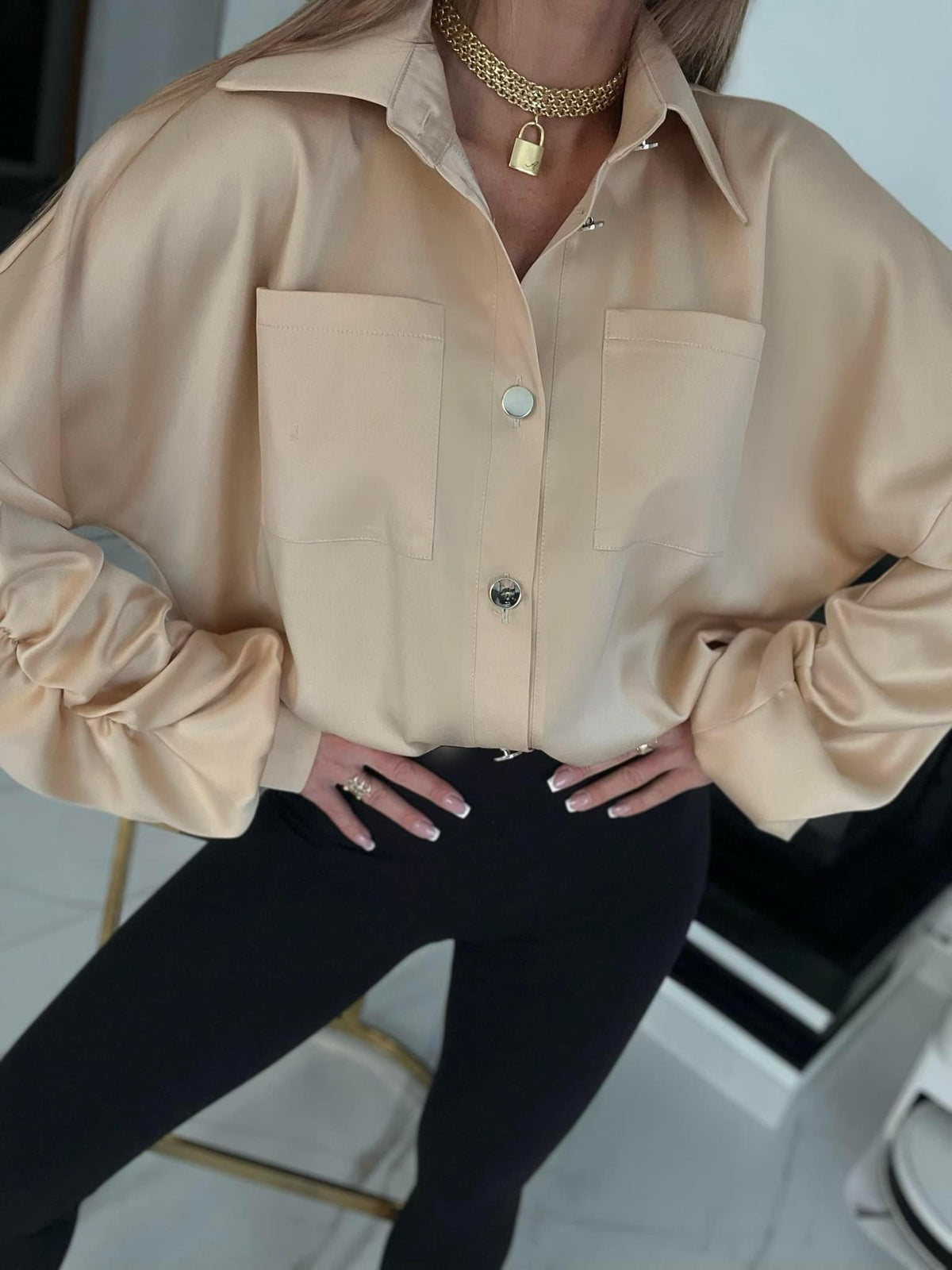Aghata Pucci Satin Shirt