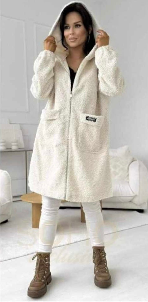 Women's Hooded Alpaca Coat