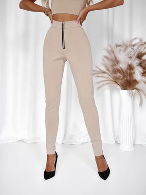 Basari Beige Legging Trousers