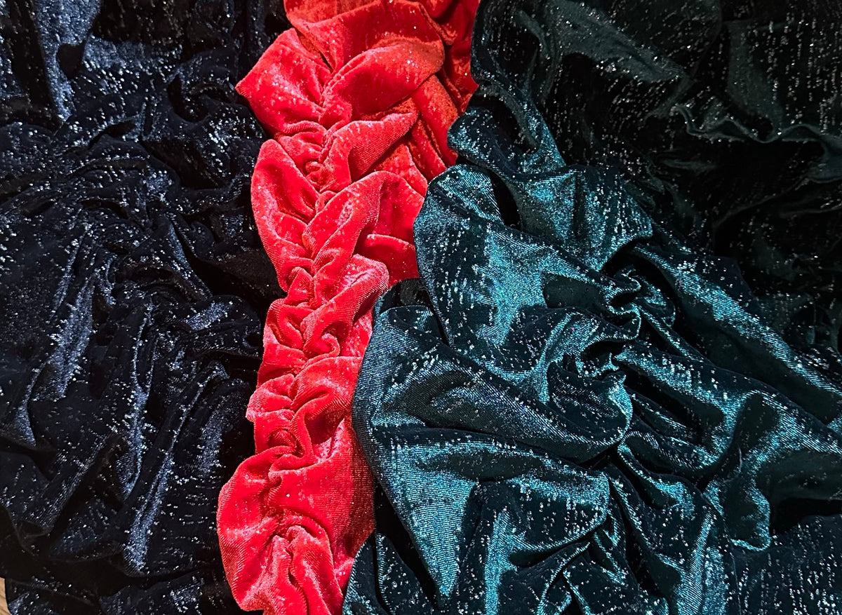 Missi Crinkle Velour Dress
