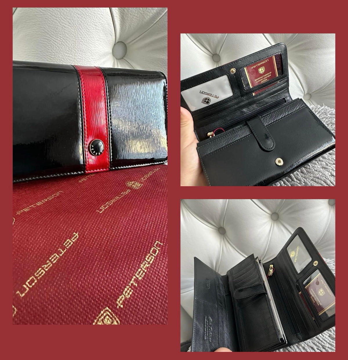 Women's Patent Leather Organiser Wallet