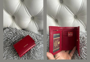 Peterson Small Red Leather Wallet