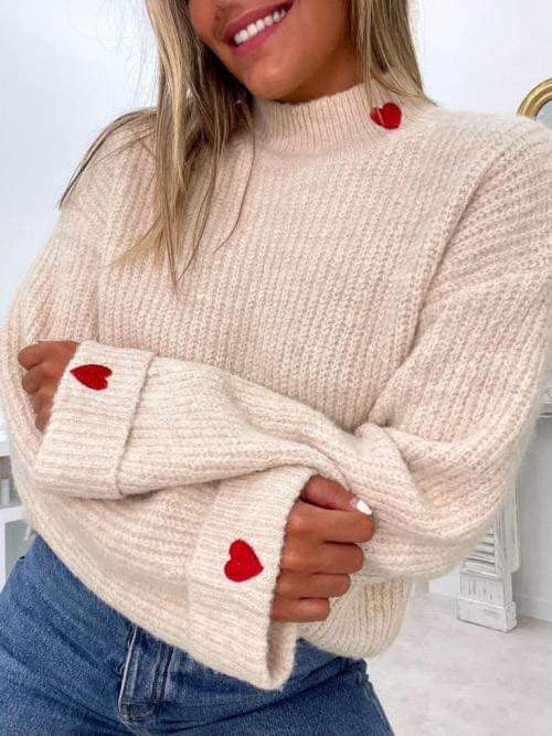 Ecri Jumper With Red Heart Detail