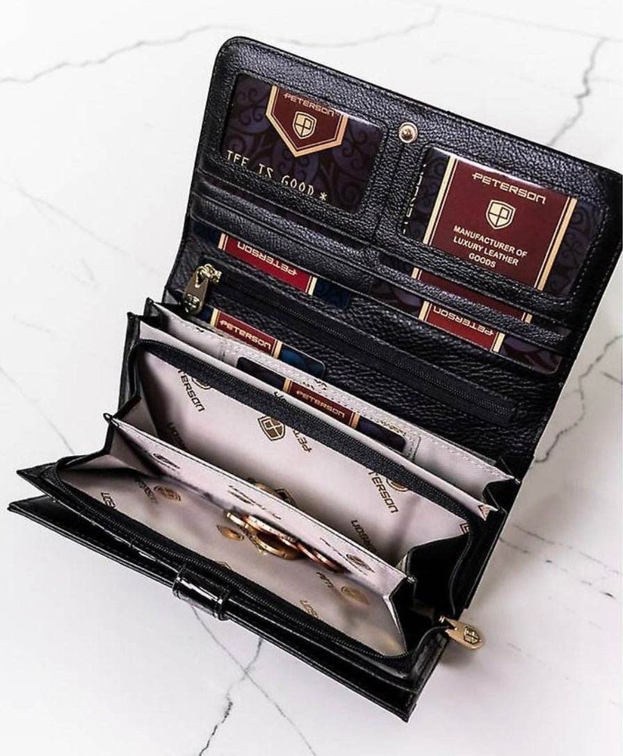 Women's Patent Leather Organiser Wallet