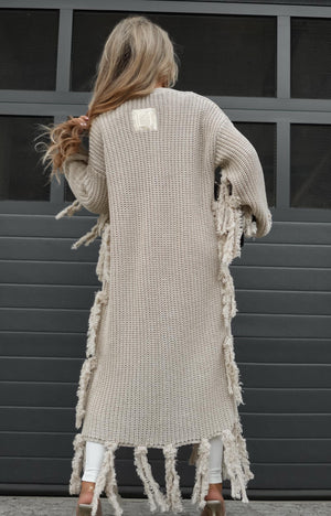 La Monne Fringed Cardigan