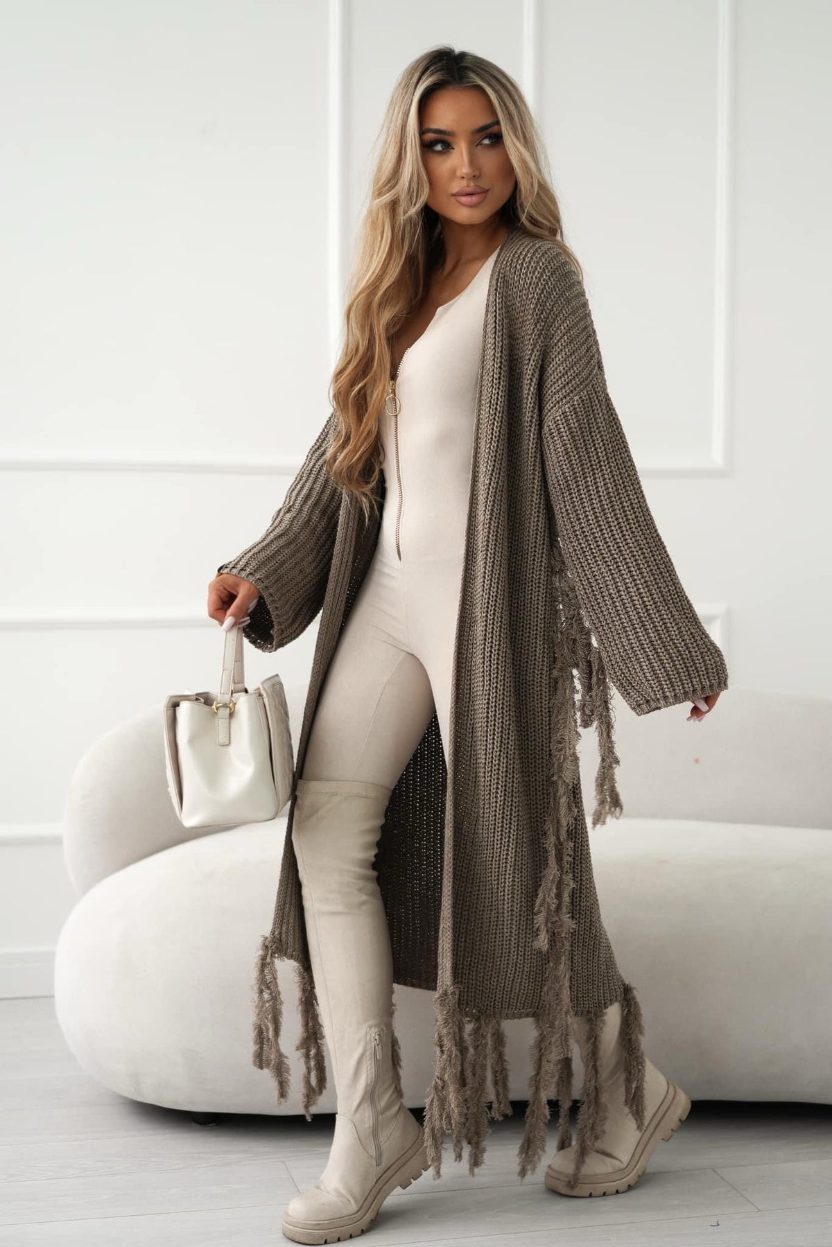 La Monne Fringed Cardigan