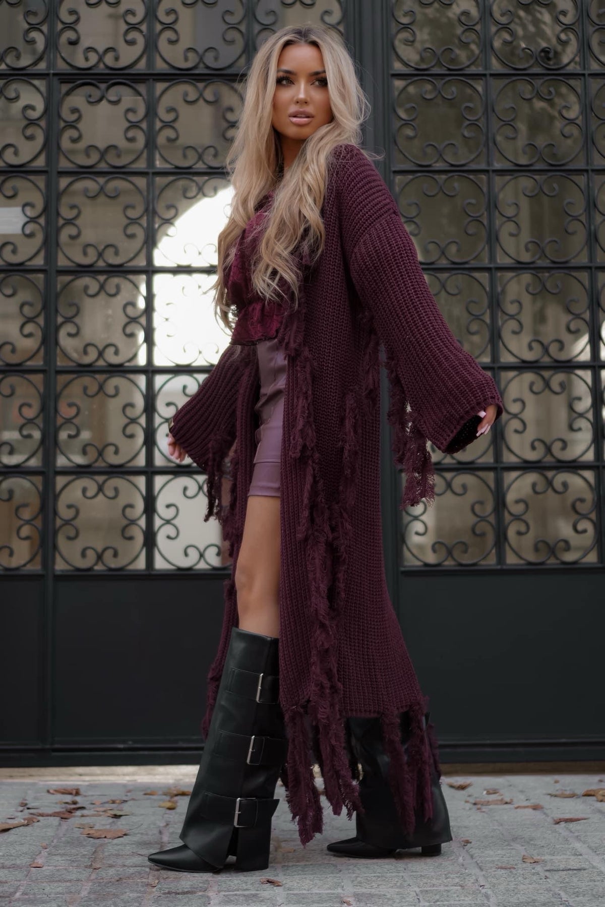La Monne Fringed Cardigan