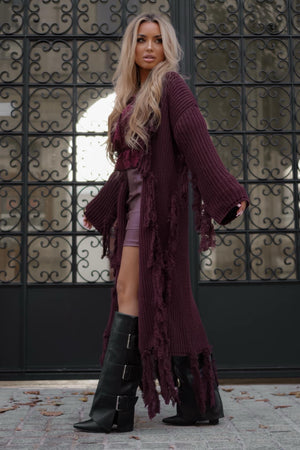 La Monne Fringed Cardigan