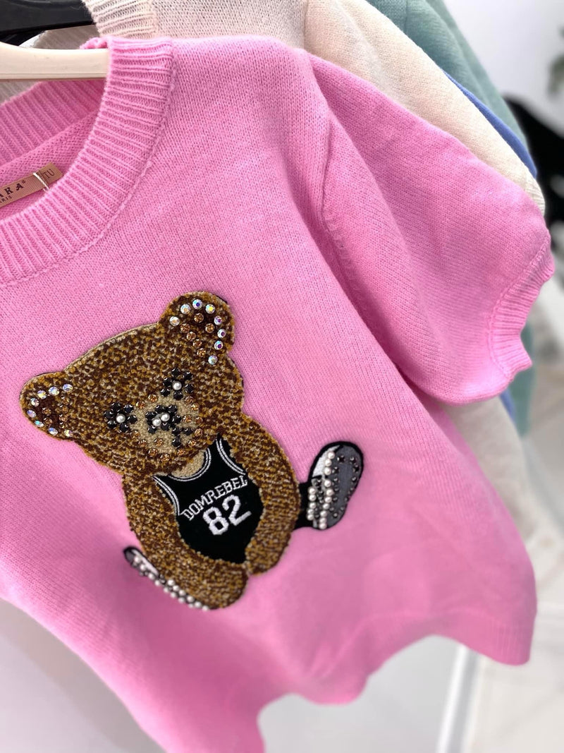 Pastel Breeze Teddy Bear Jumper