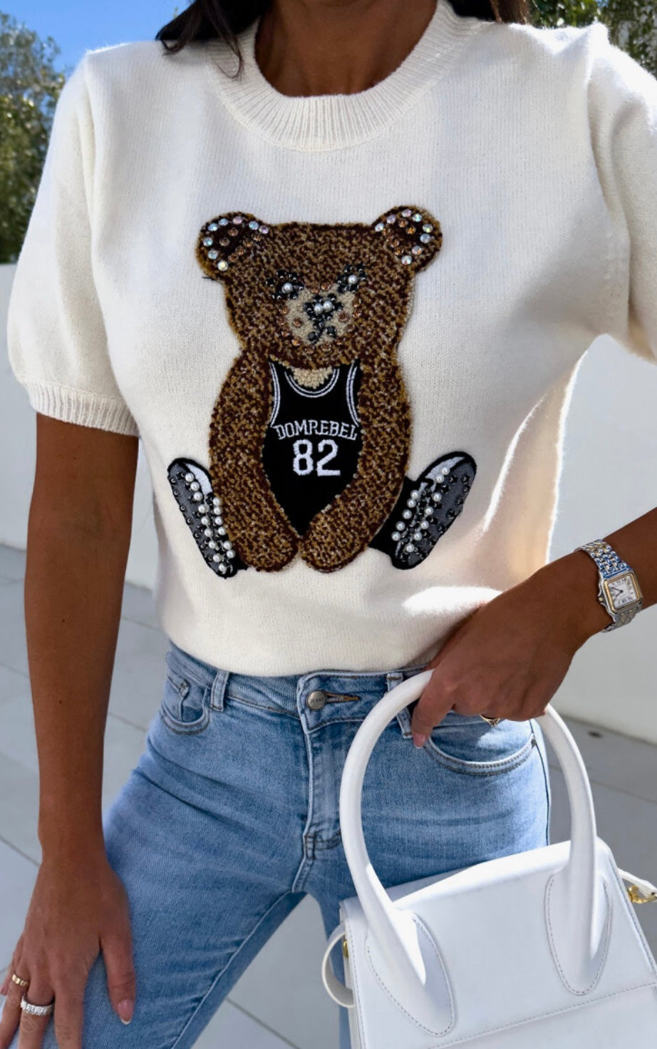 Pastel Breeze Teddy Bear Jumper
