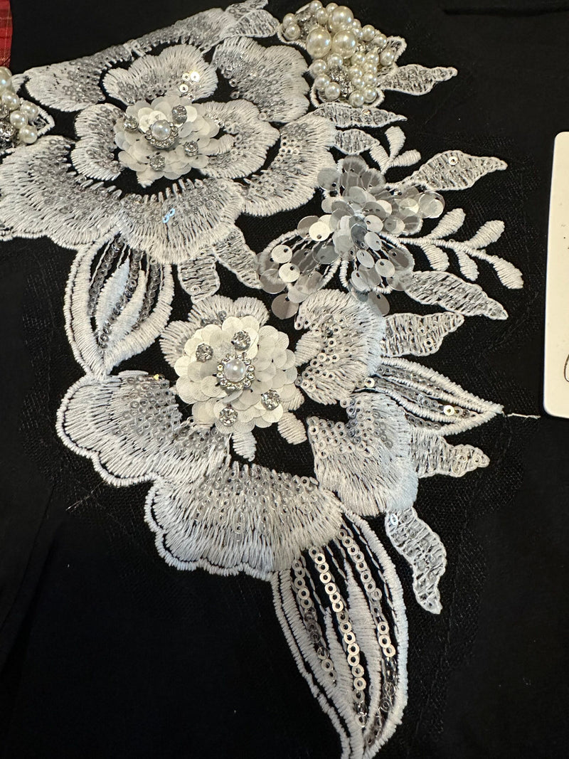 Black Flowers T-Shirt