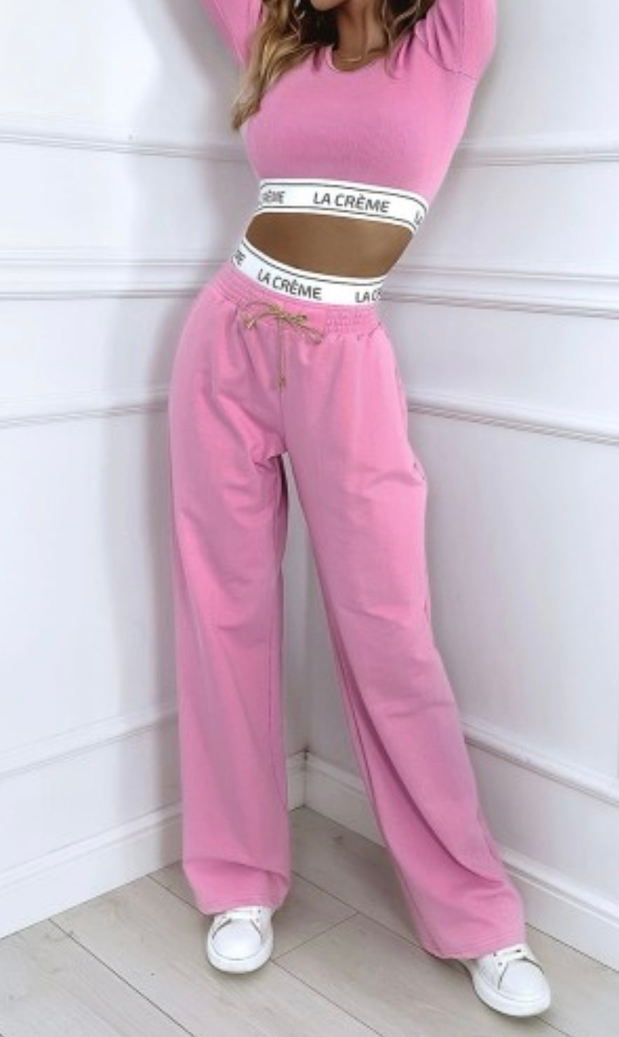 Ribbed Set With Decorative Waistband