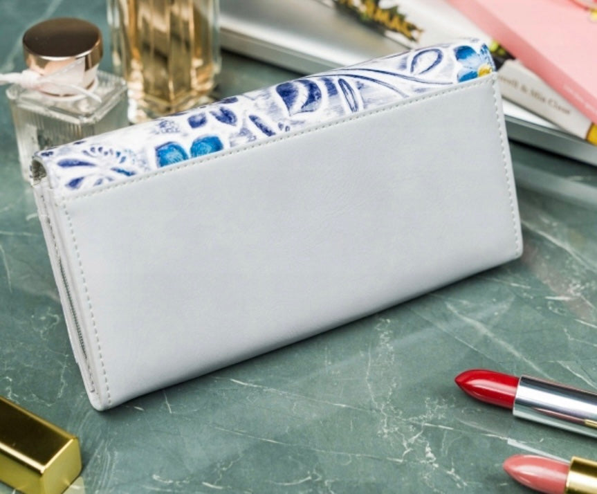 Cavaldi Blue Floral Wallet