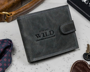 Always Wild Men's Nubuck Leather Wallet