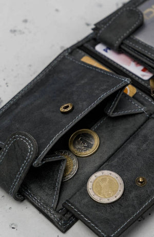 Always Wild Men's Nubuck Leather Wallet