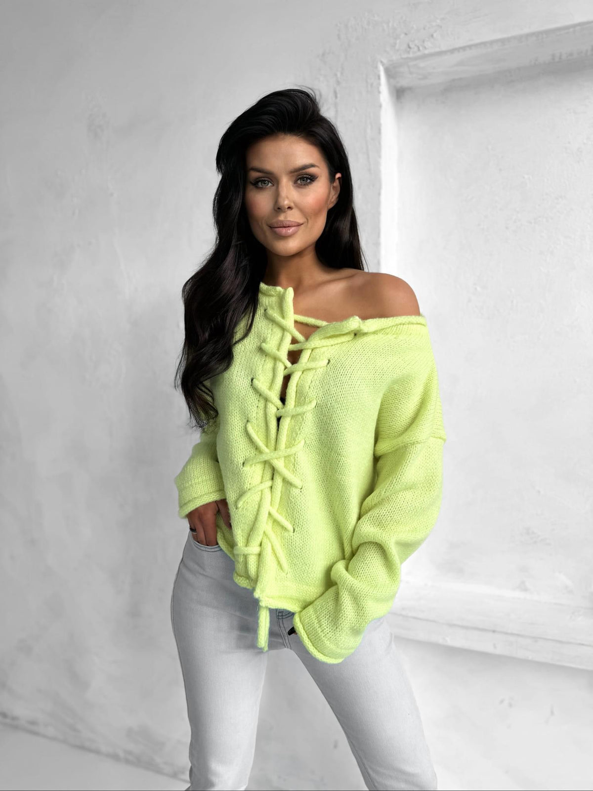 Lemonade Tie-Front Jumper