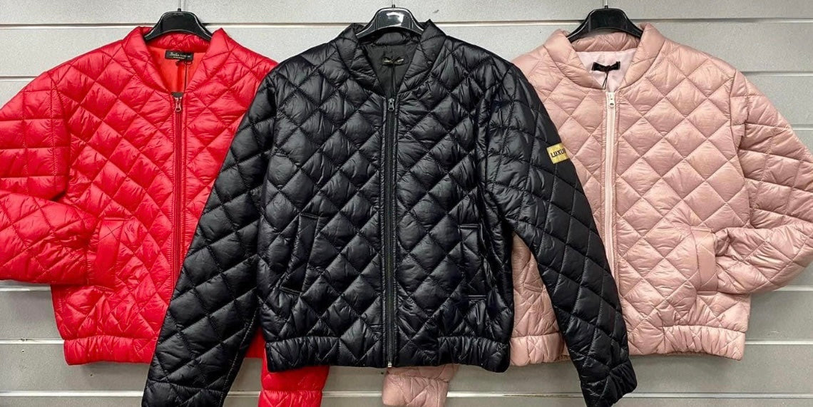 Town Quilted Bomber Jacket