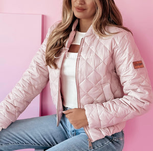 Town Quilted Bomber Jacket