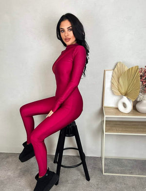 Jumpsuit With Mesh Cut-Out