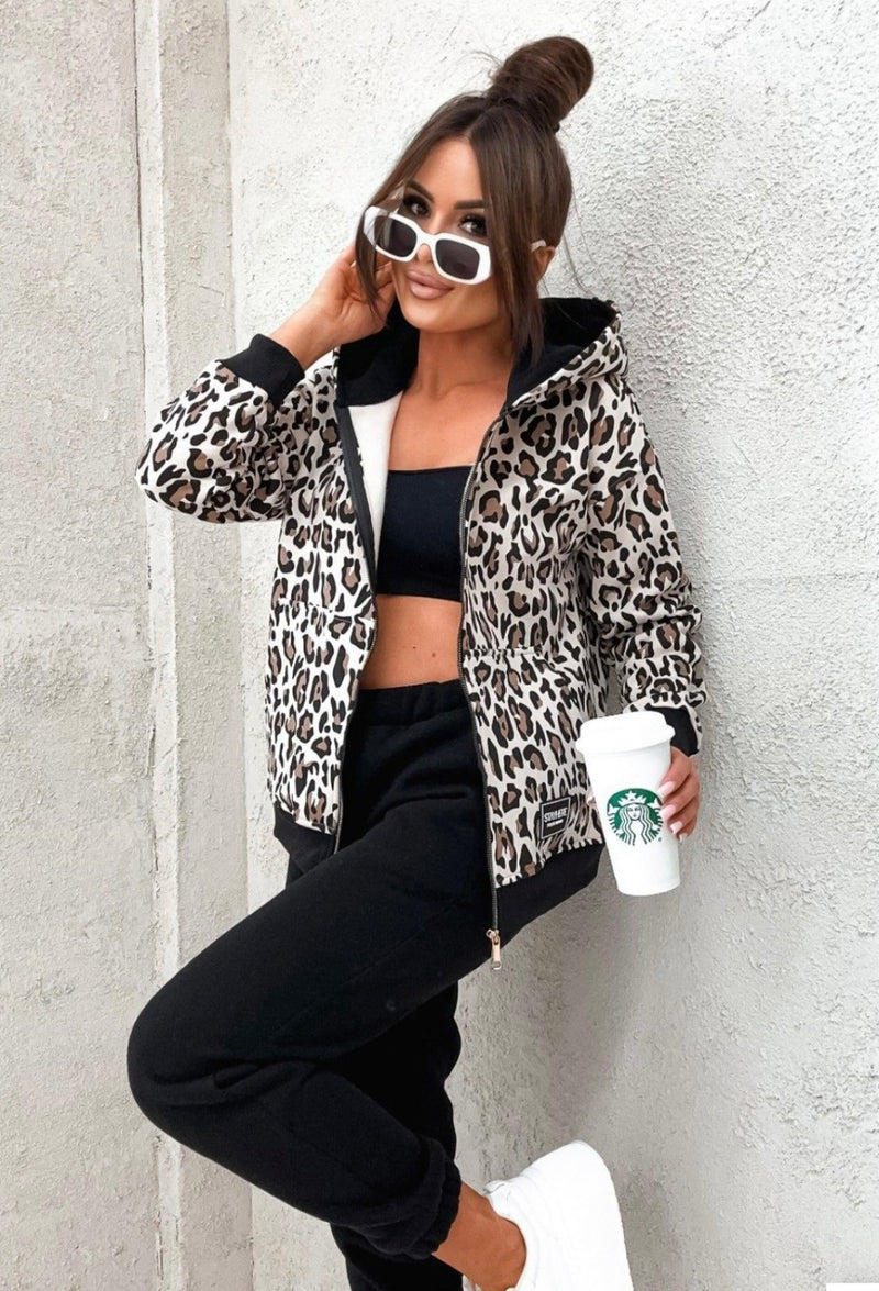 Stay Here Fleece-Lined Joggers in Black
