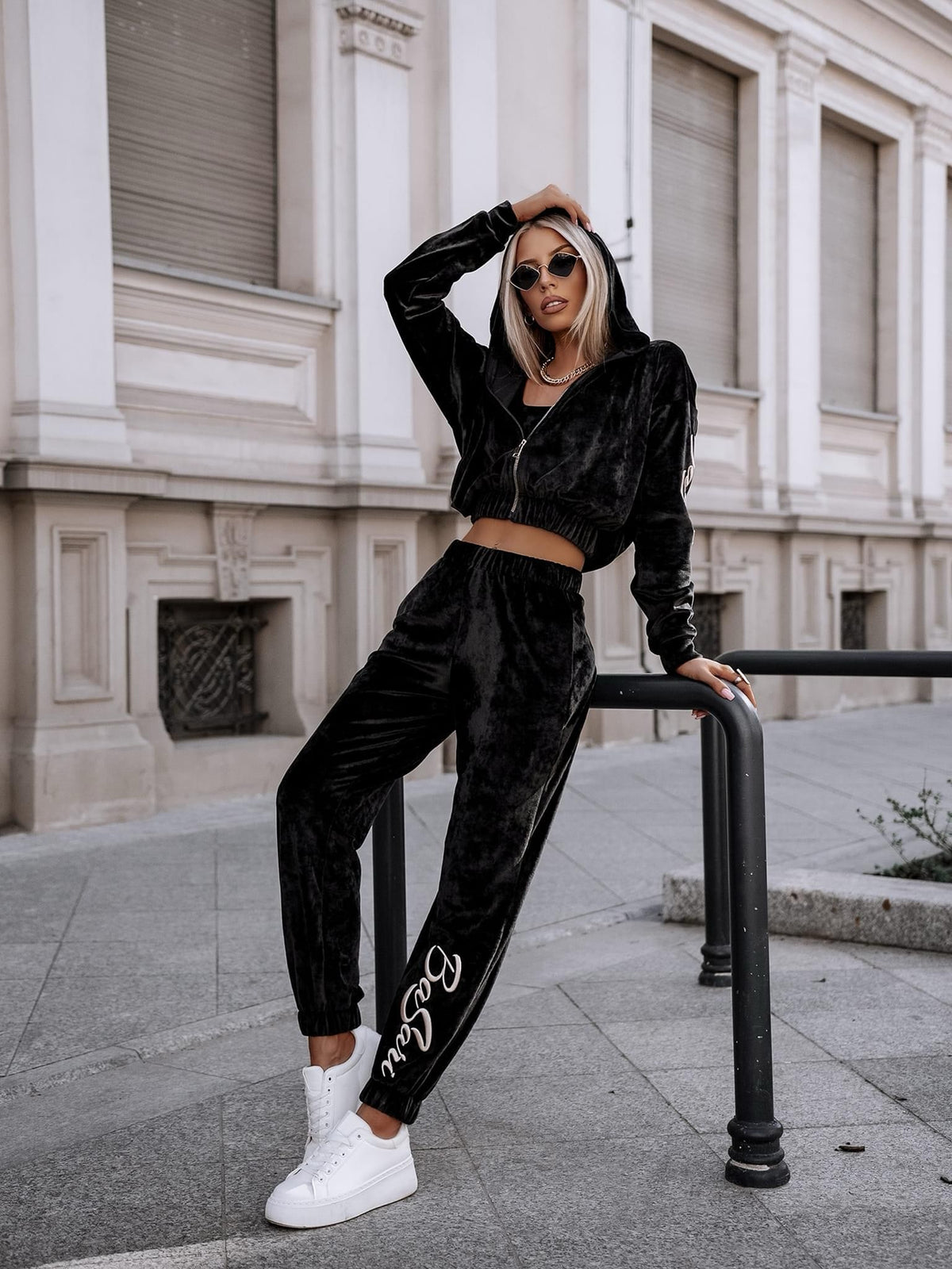 Trio Velvet Velour Set