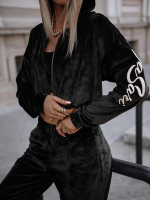 Trio Velvet Velour Set